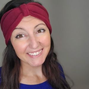 Maroon Headband Ear Warmer